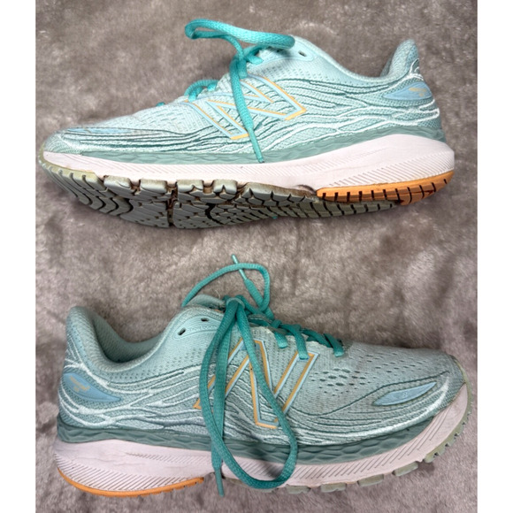 New Balance Fresh Foam 860 V12 Aqua Blue Running Shoes Womens Size 7 W860B12 - Picture 2 of 8